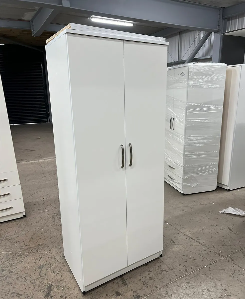 2 Door Plain Wardrobe 4 2 door plain wardrobe white