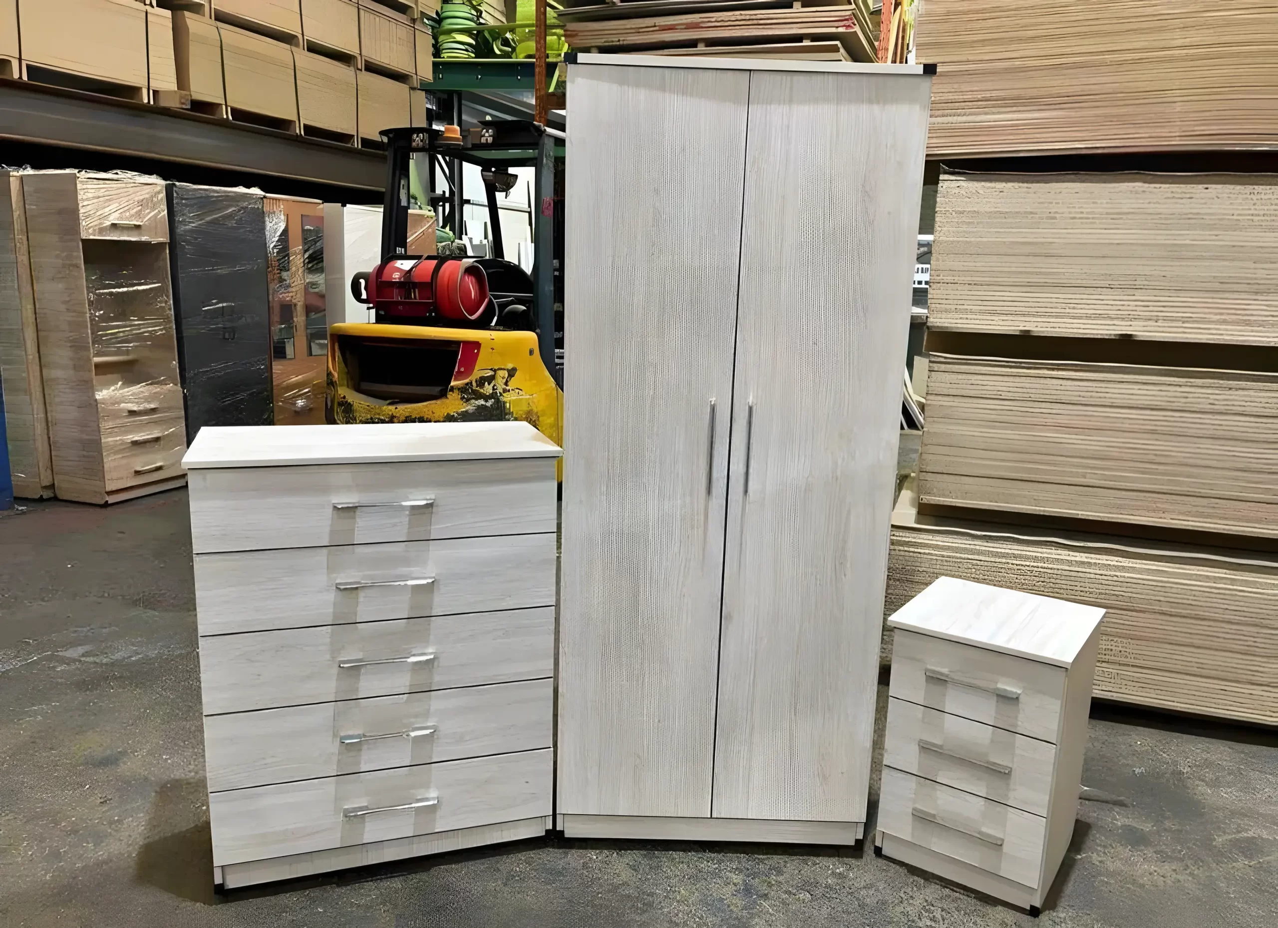 2 door wardrobe set with 1 chest and sidetable 4 2 door wardrobe set with 1 chest and sidetable silver
