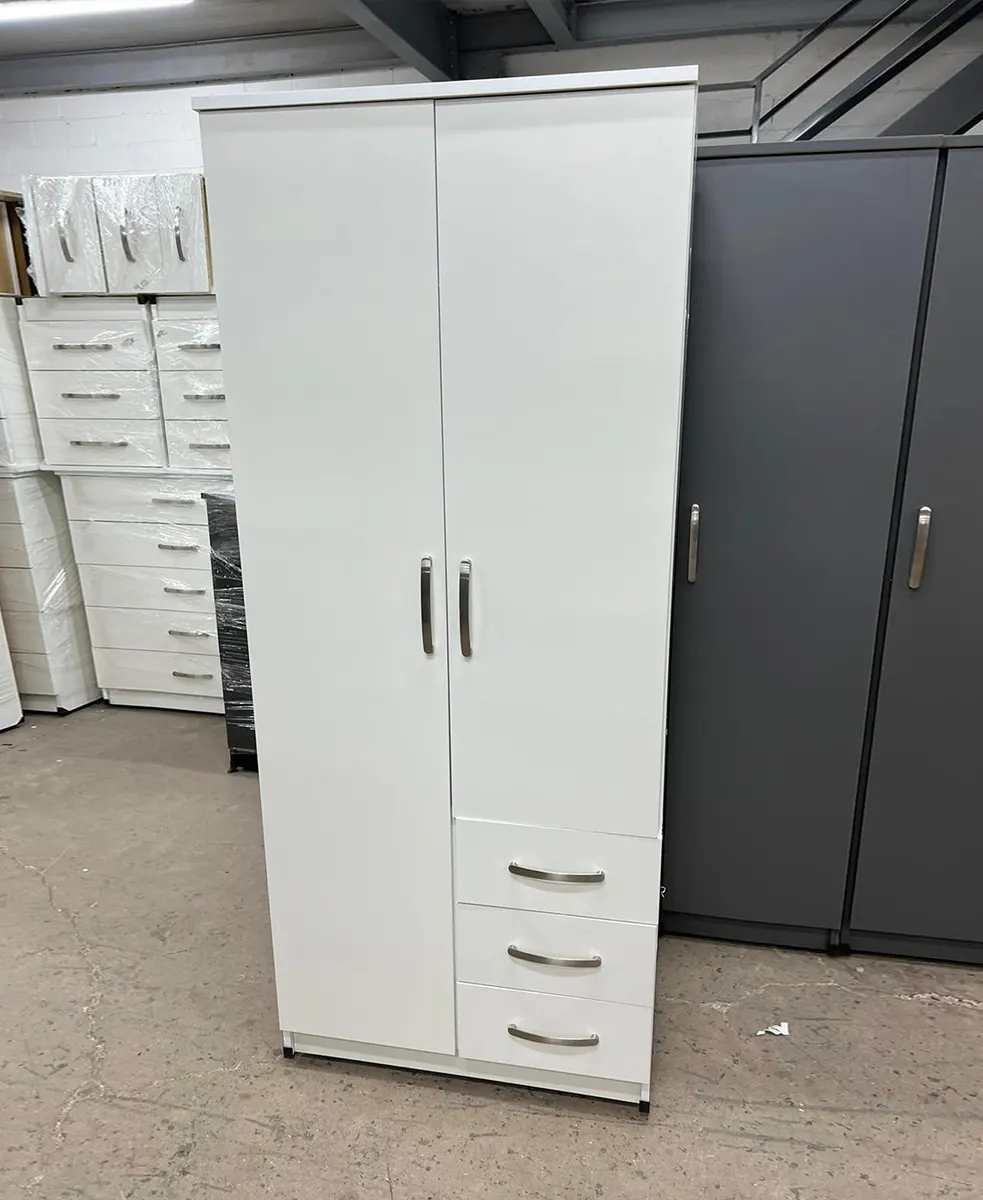 2 door wardrobe with 3 side Drawers 1 2 door wardrobe with 3 side Drawers2 door wardrobe with 3 side Drawers
