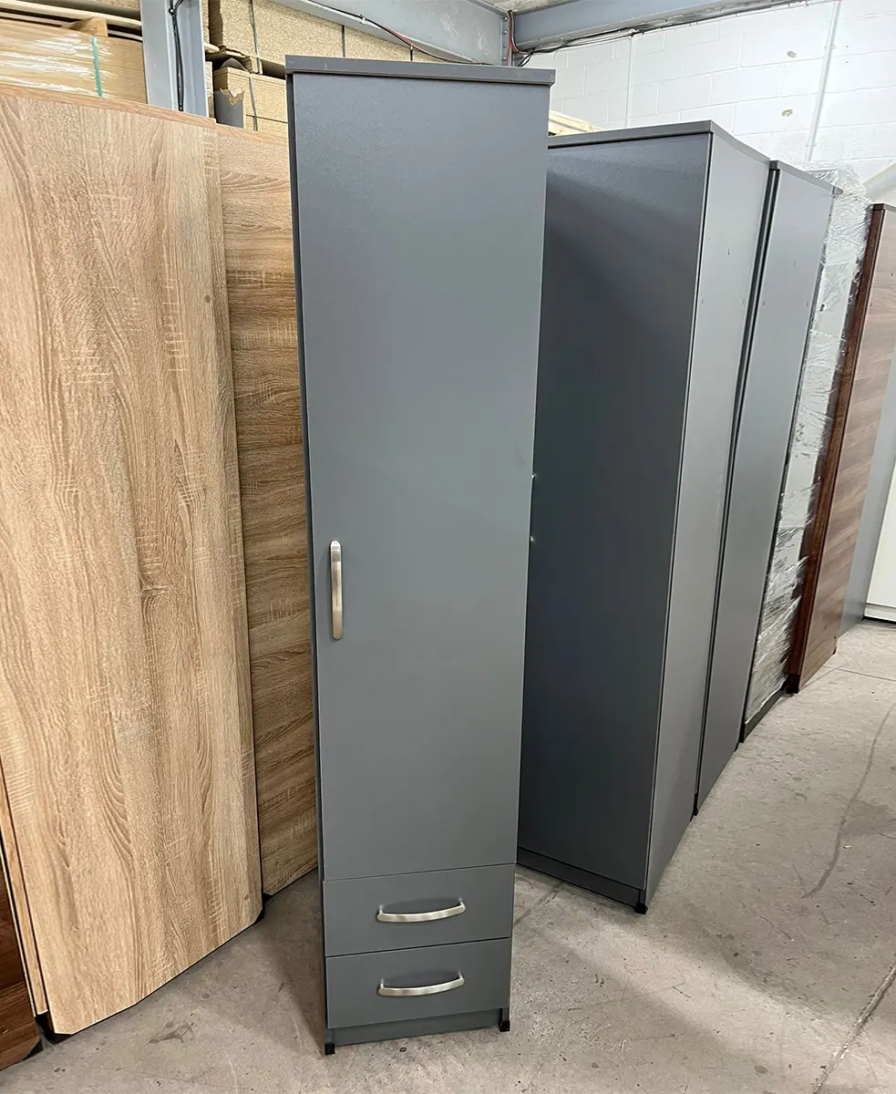 Single Wardrobe With Drawer 3 img-1-door-wardrobe-with-2-drawers