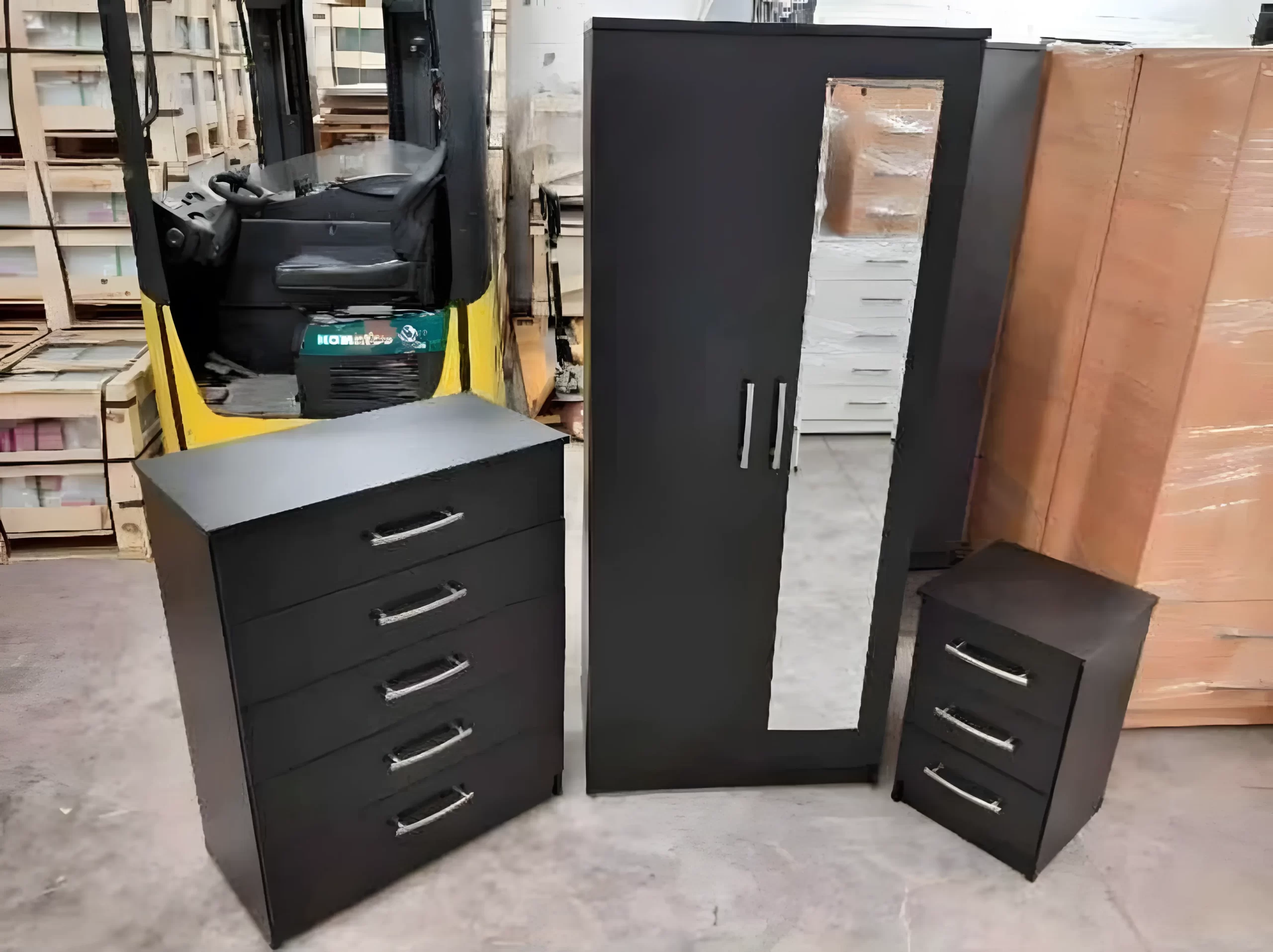 2 Door Mirrored Wardrobe Set with 1 Chest and Sidetable 5 img-2-door-mirrored-wardrobe-set-1-chest-sidetable-in-black-colour.webp-scaled