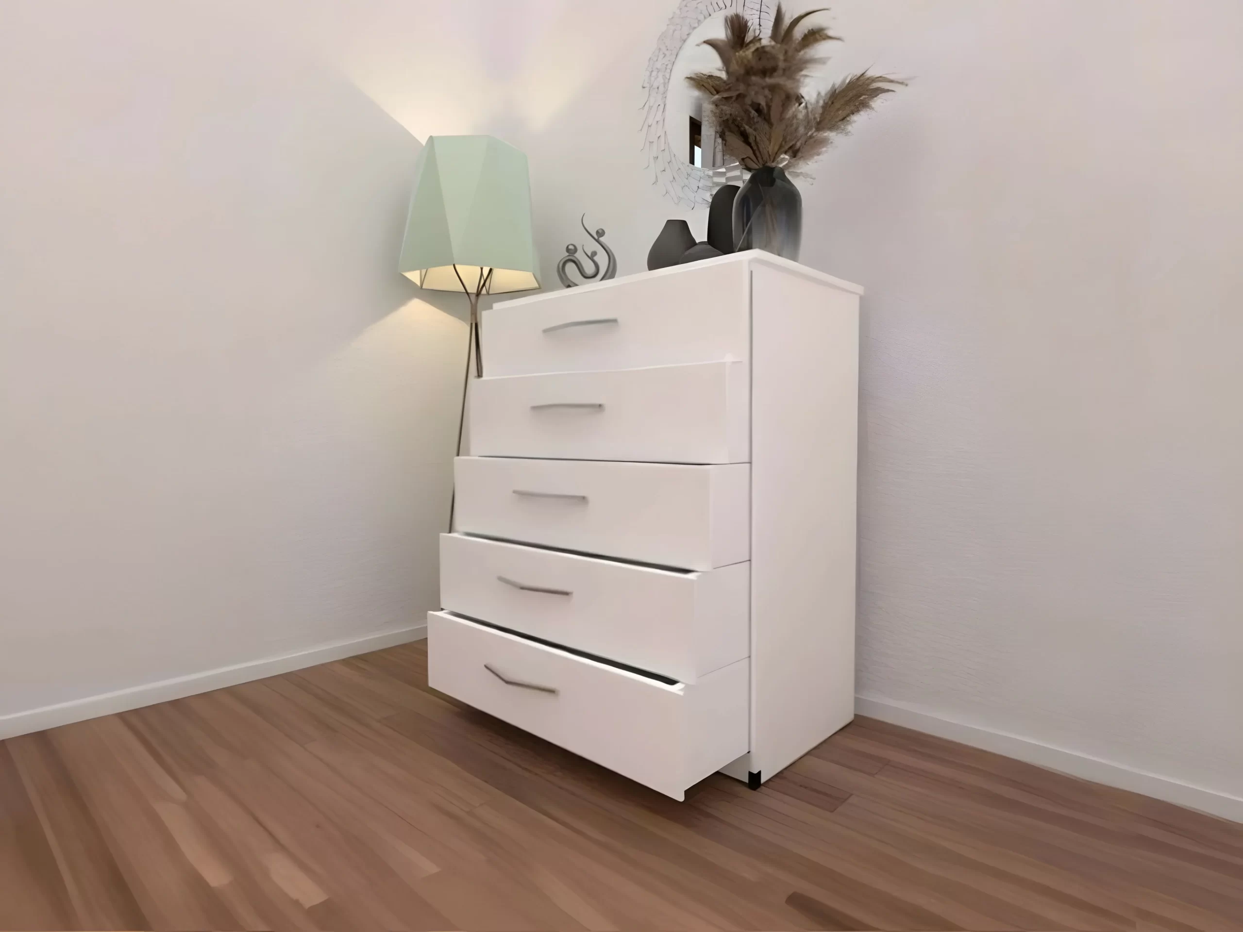 Chest of 5 Wardrobe Drawers 1 Wardrobe Drawers