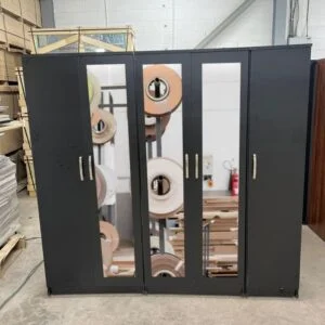 5 door mirrored wardrobe