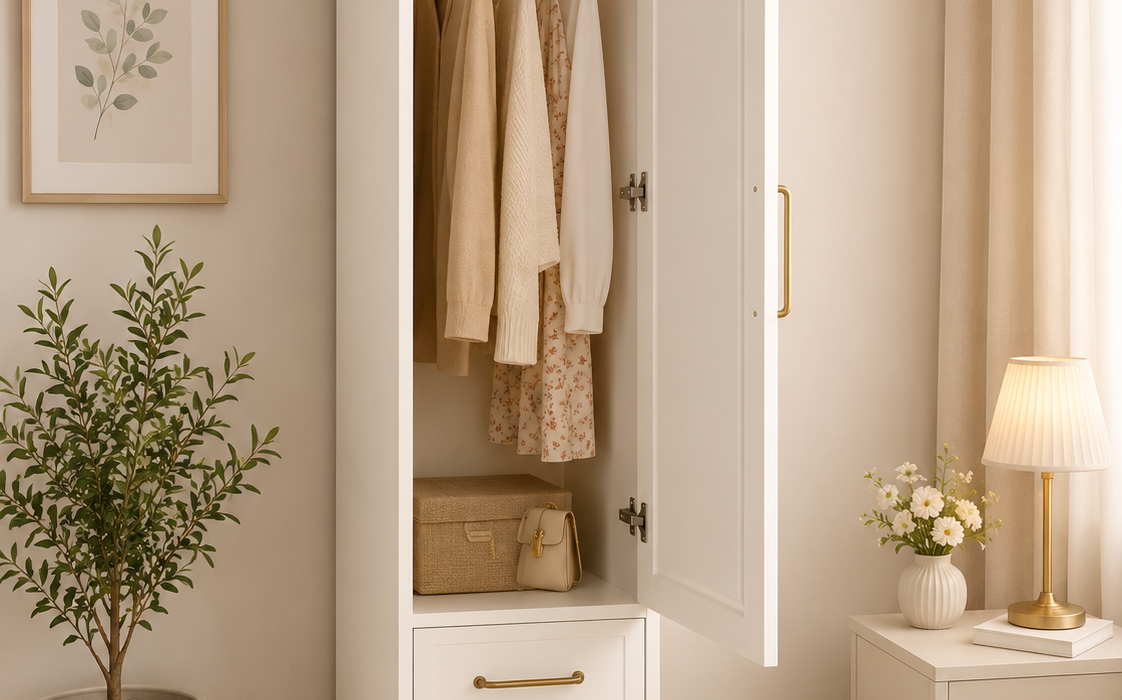 How Wide is a Wardrobe Door in Kent 2 Single Wardrobe With Drawers