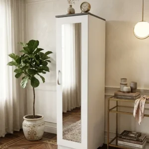 Home 2 Single Wardrobe With Mirror